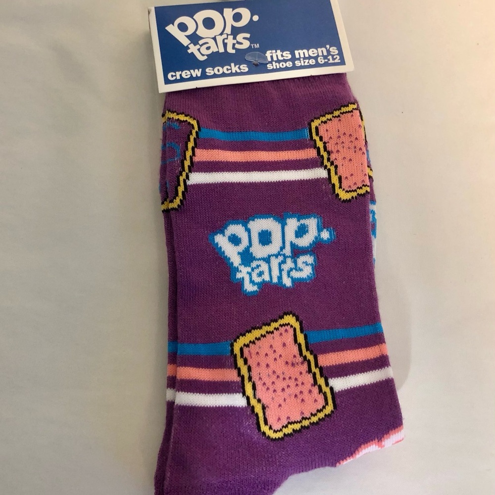 NWT Crazy Socks Pop-tarts Novelty Fun Socks Unisex Crew Women Men Party Dress